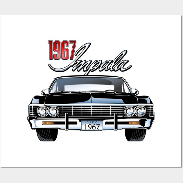 1967 Impala Classic Car Wall Art by Mandra